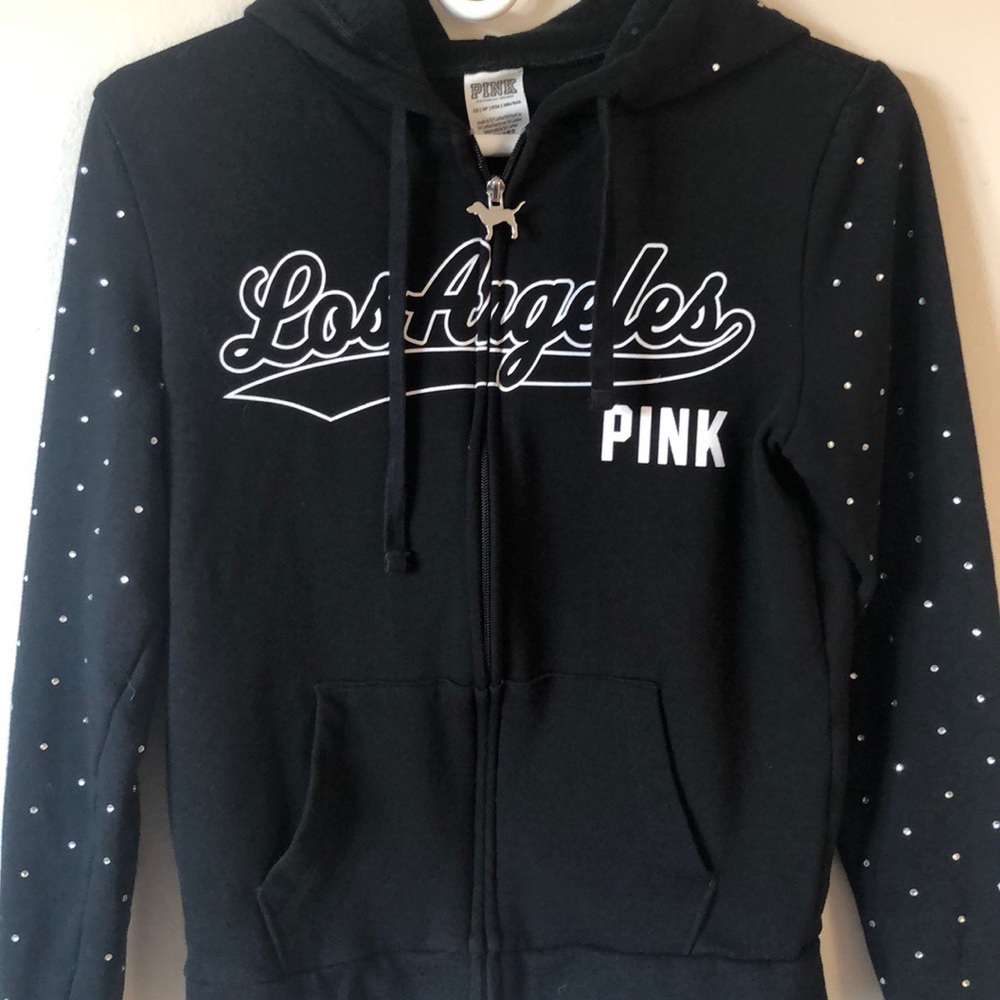 Victoria’s Secret PINK LA hoodie in Black